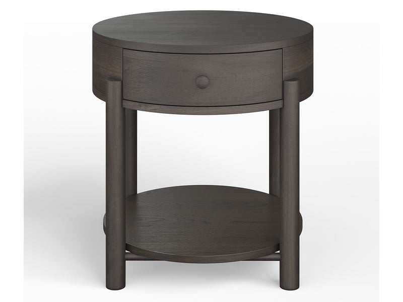 Hadleigh Black Round End Table - Furniture City (CA)l