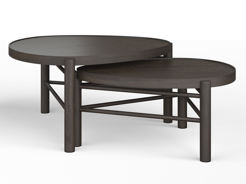 Hadleigh Black Shaped Nesting Cocktail Table - Furniture City (CA)l