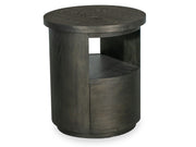 Bosley Dk. Brown Round End Table - Furniture City (CA)l