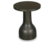 Bosley Dk. Brown Round Accent Table - Furniture City (CA)l