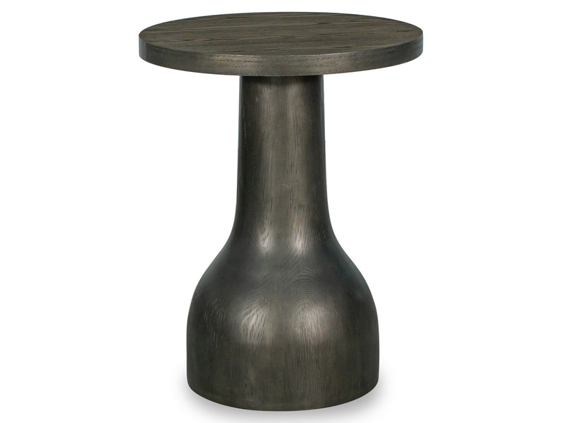 Bosley Dk. Brown Round Accent Table - Furniture City (CA)l