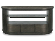 Bosley Dk. Brown Demilune Console - Furniture City (CA)l