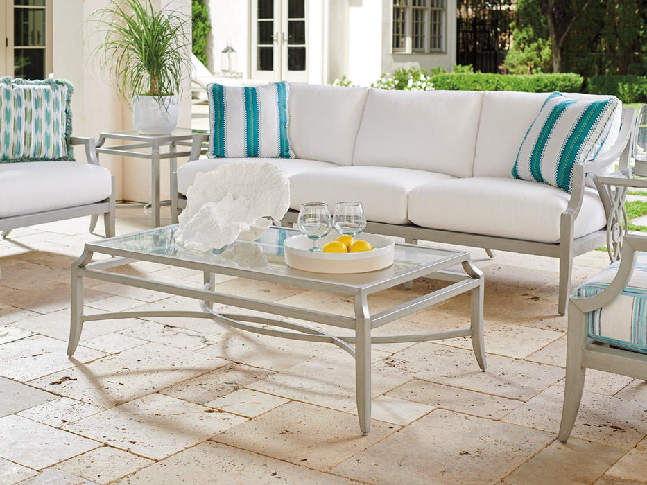 Tommy Bahama Outdoor Silver Sands Rectangular Cocktail Table