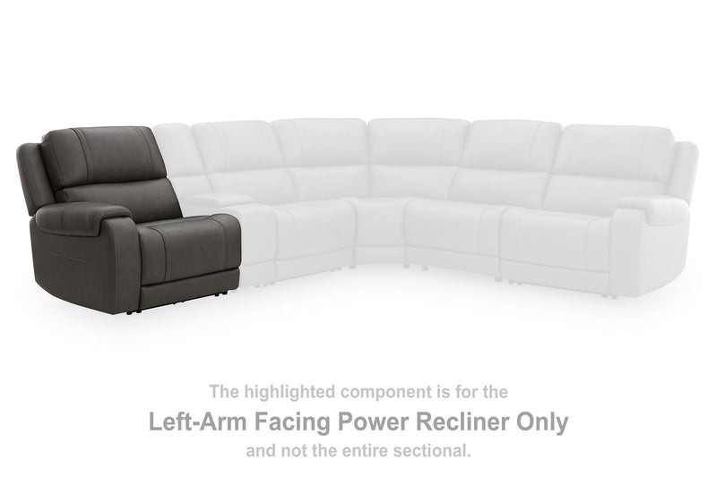 5Z - Pittson Power Reclining Sectional Loveseat - Furniture City (CA)l