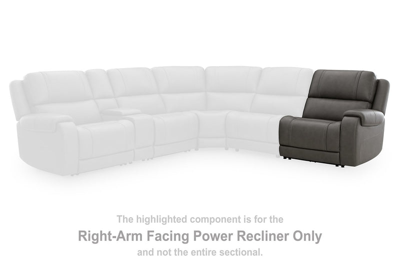 5Z - Pittson Power Reclining Sectional Loveseat - Furniture City (CA)l