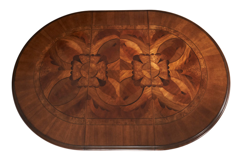 Villa Valencia Round Dining Table - Classic Chestnut - Furniture City (CA)l