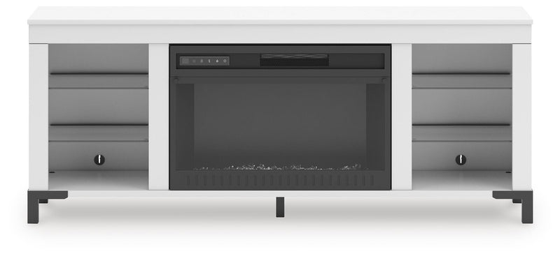 Brollevi 60" TV Stand with Electric Fireplace