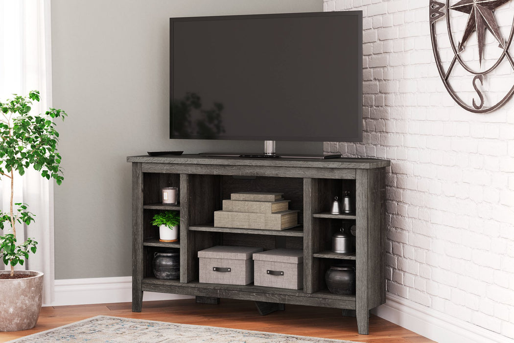 Arlenbry Corner TV Stand with Electric Fireplace - Furniture City (CA)l
