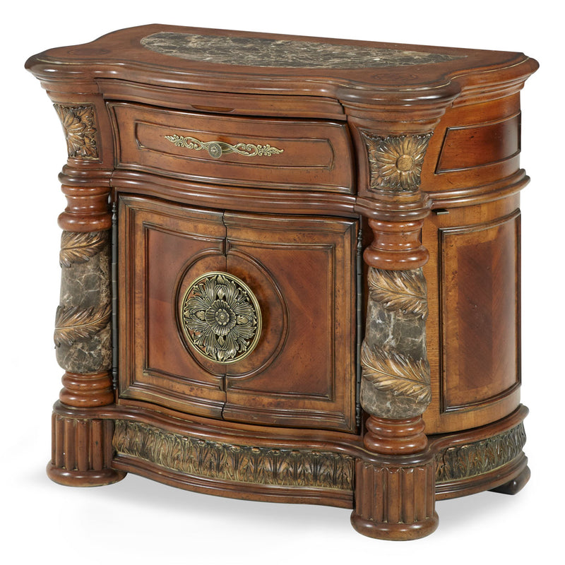 Villa Valencia Bedside Chest - Classic Chestnut - Furniture City (CA)l
