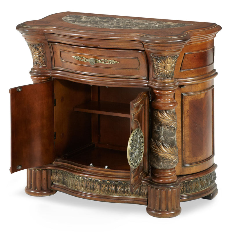 Villa Valencia Bedside Chest - Classic Chestnut - Furniture City (CA)l