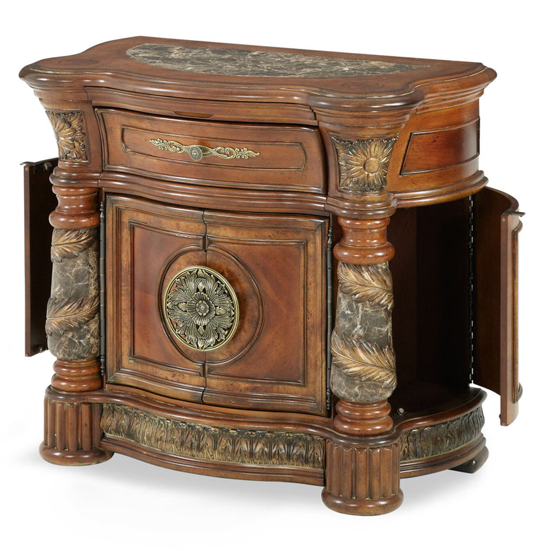 Villa Valencia Bedside Chest - Classic Chestnut - Furniture City (CA)l