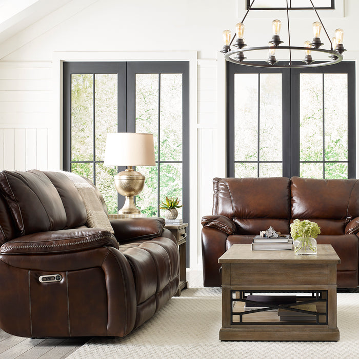 Parker Living Vail - Burnt Sienna Power Reclining Sofa and Loveseat