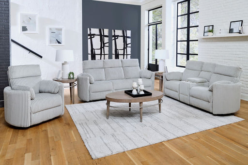 Parker Living Radius - Mega Grey Power Glider Reclining Console Loveseat