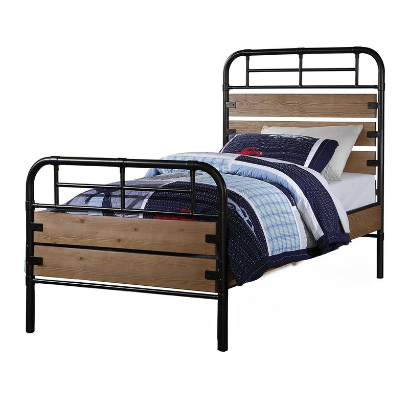 adams-antique-oak-gunmetal-twin-bed-2
