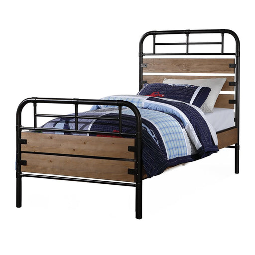 adams-antique-oak-gunmetal-twin-bed-2