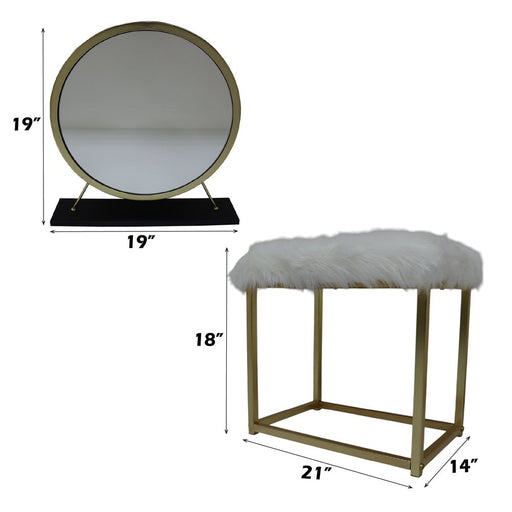 adao-faux-fur-mirror-black-brass-vanity-mirror-stool-1