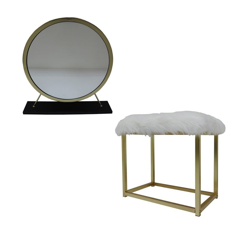 adao-faux-fur-mirror-black-brass-vanity-mirror-stool-2