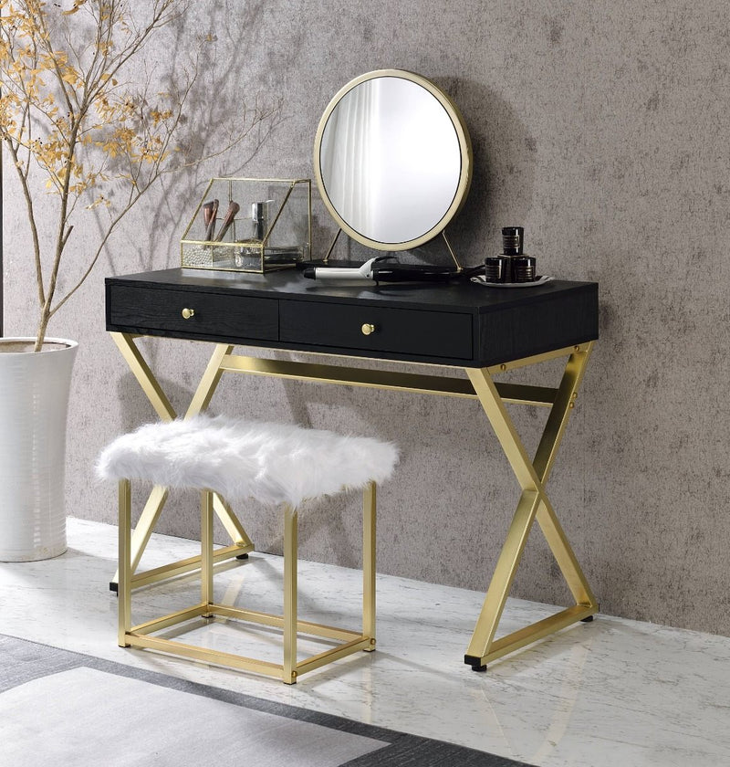 adao-faux-fur-mirror-black-brass-vanity-mirror-stool-8