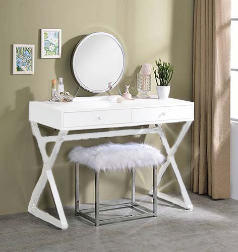 adao-faux-fur-mirror-white-chrome-vanity-mirror-stool-2