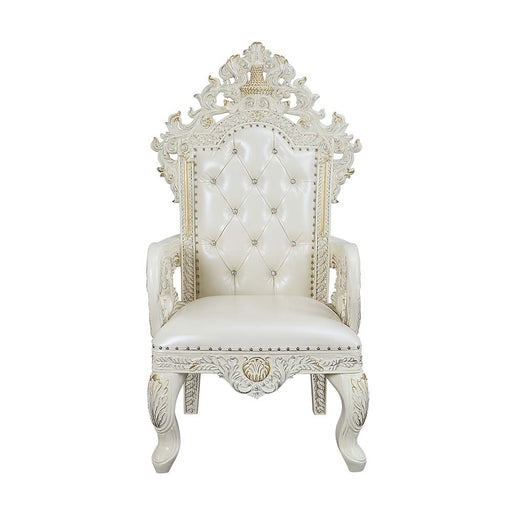 adara-pearl-white-leatherette-antique-white-arm-chair-set-2-2