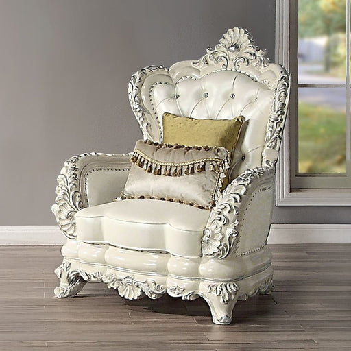 adara-pearl-white-leatherette-antique-white-chair-w-2-pillows-1