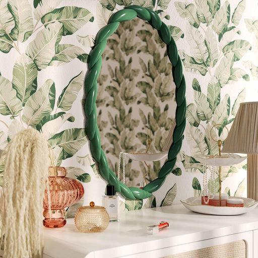 agnes-forest-green-glossy-oval-mirror-2