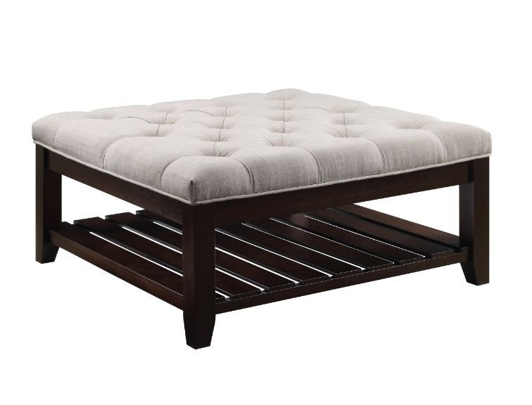 aizen-beige-fabric-espresso-finish-cocktail-ottoman-1