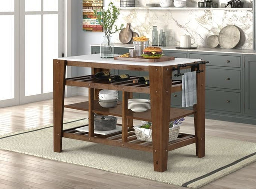 alaroa-natural-marble-top-rustic-brown-kitchen-island-1
