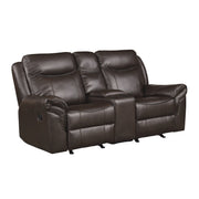 aram-dark-brown-double-glider-reclining-love-seat-with-center-console-receptacles-and-usb-ports-3
