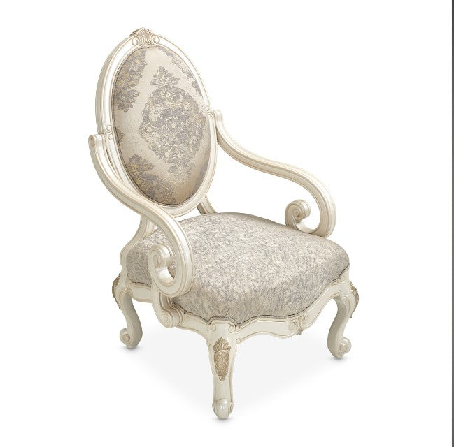 AICO Lavelle Oval Back Wood Chair Mystic in Classic Pearl image