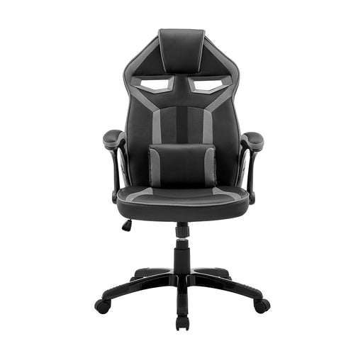 aspect-adjustable-racing-gaming-chair-in-black-faux-leather-and-dark-gray-mesh-with-lumbar-support-pillow-2
