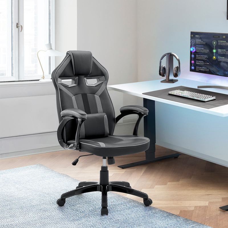aspect-adjustable-racing-gaming-chair-in-black-faux-leather-and-dark-gray-mesh-with-lumbar-support-pillow-9