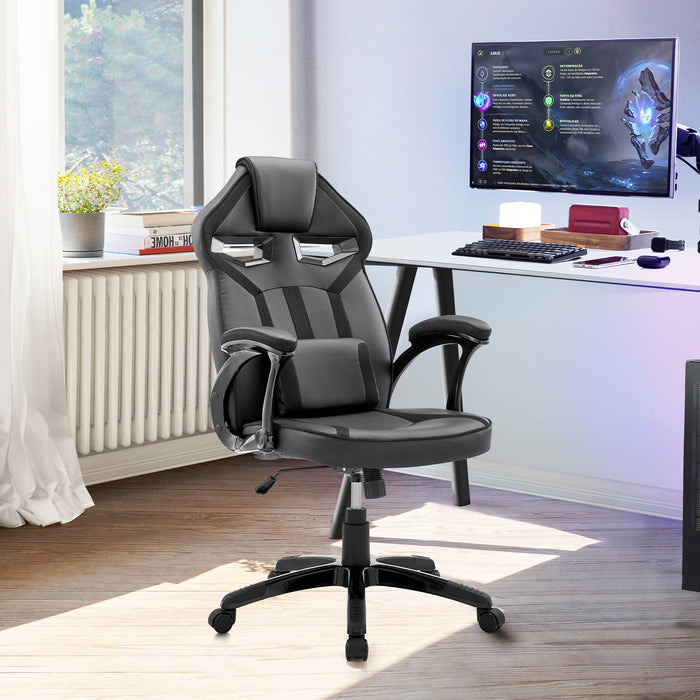 aspect-adjustable-racing-gaming-chair-in-black-faux-leather-and-mesh-with-lumbar-support-pillow-9