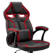 aspect-adjustable-racing-gaming-chair-in-black-faux-leather-and-red-mesh-with-lumbar-support-pillow-6