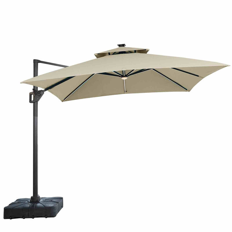 aurora-10-sq-umbrella-double-top-led-bulb-control-tan-base-1