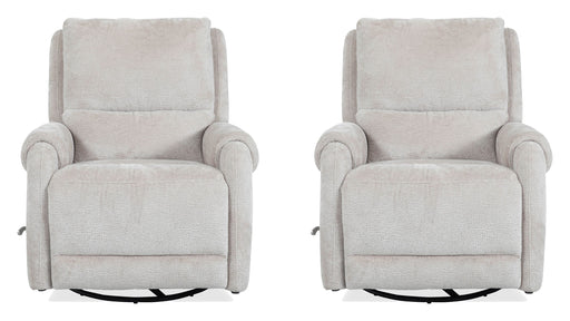 Parker Living Gentry - Ecru Mist Manual Swivel Glider Recliner Two Pack