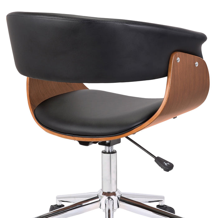 bellevue-mid-century-office-chair-in-chrome-finish-with-black-faux-leather-and-walnut-veneer-5