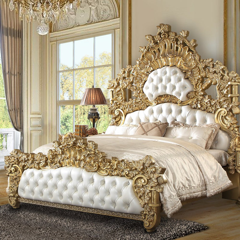bernadette-white-leatherette-gold-eastern-king-bed-1