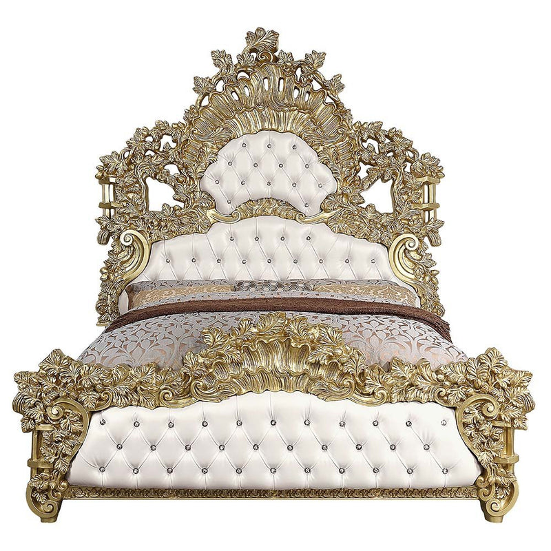bernadette-white-leatherette-gold-eastern-king-bed-4