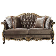 betria-light-green-velvet-gold-black-high-gloss-loveseat-w-4-pillows-3