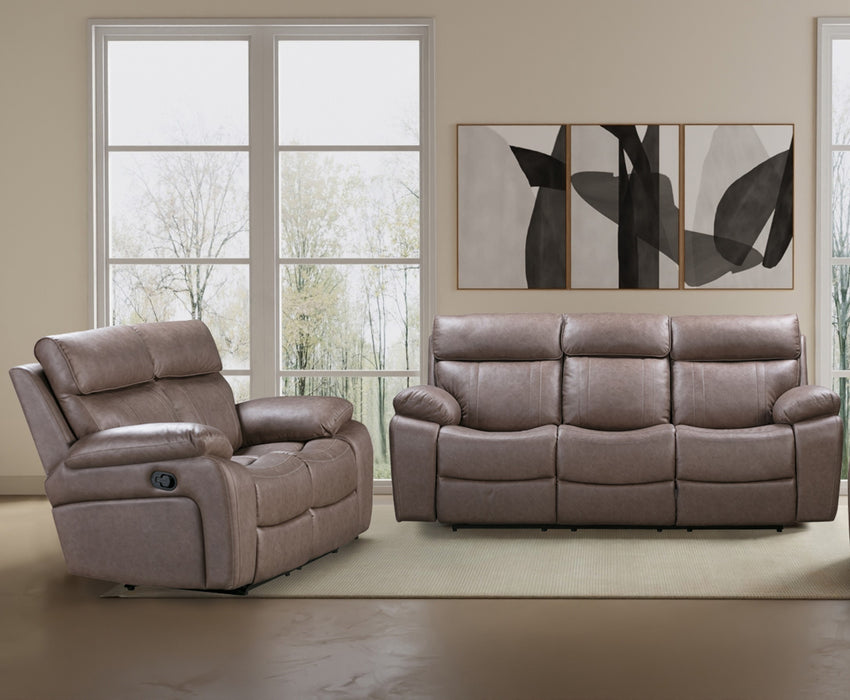 Parker Living Theon - Stokes Toffee Manual Reclining Sofa and Loveseat