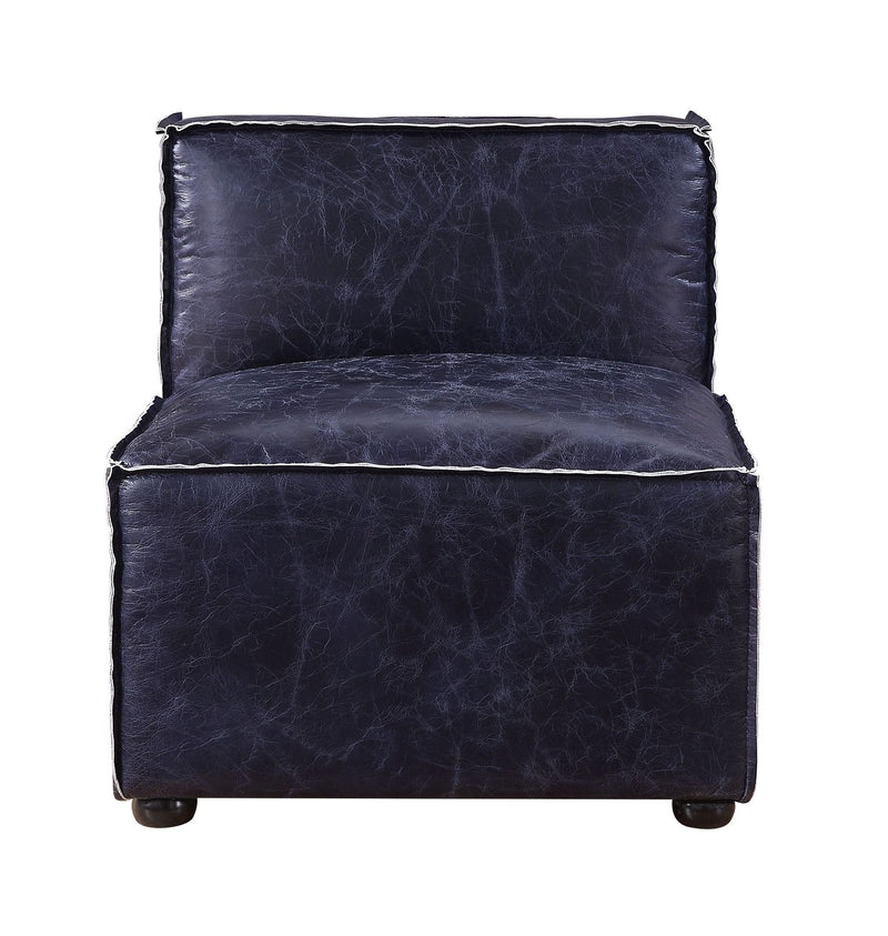 birdie-vintage-blue-top-grain-leather-modular-armless-chair-2