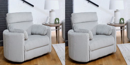 Parker Living Radius - Mega Grey Power Swivel Glider Recliner Two Pack