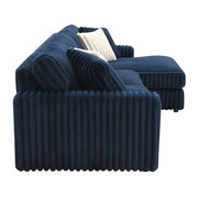 breton-blue-corduroy-sectional-sofa-w-4-pillows-4