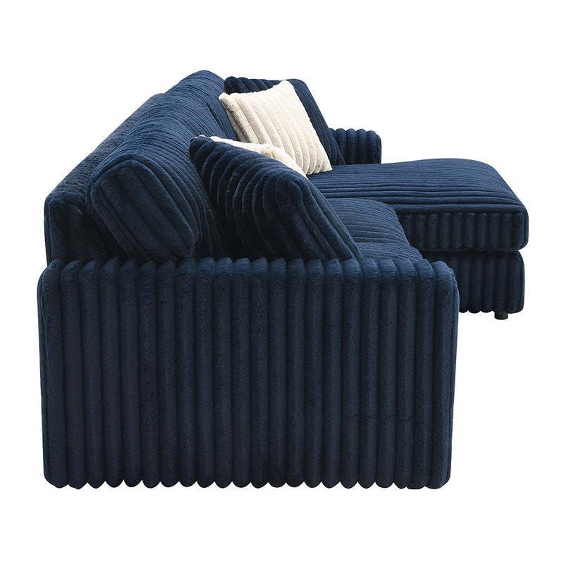 breton-blue-corduroy-sectional-sofa-w-4-pillows-4