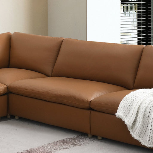 brighton-brown-top-grain-leather-modular-armless-chair-1
