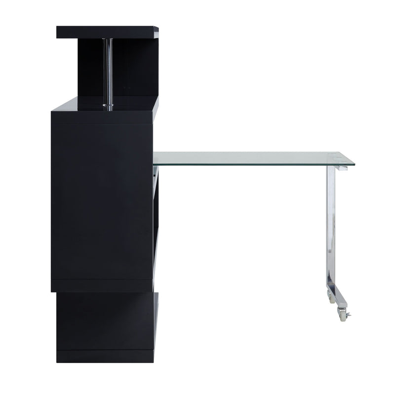 buck-ii-clear-glass-chrome-black-high-gloss-writing-desk-w-bookshelf-3
