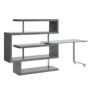 buck-ii-clear-glass-chrome-gray-high-gloss-writing-desk-w-bookshelf-2