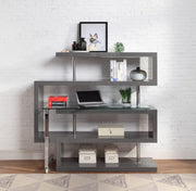 buck-ii-clear-glass-chrome-gray-high-gloss-writing-desk-w-bookshelf-8