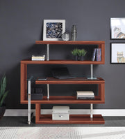 buck-ii-clear-glass-chrome-walnut-high-gloss-writing-desk-w-bookshelf-8